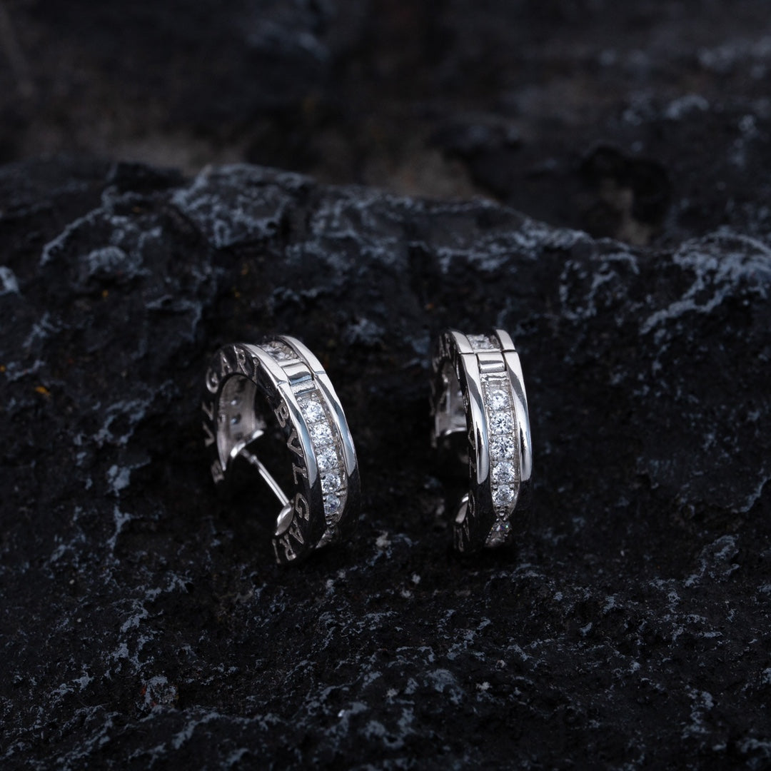 [Royal]ZERO 1 MINI SILVER DIAMOND EARRINGS