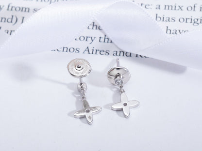 [Royal]VIDYLLE SILVER DIAMOND MINI DROP EARRINGS