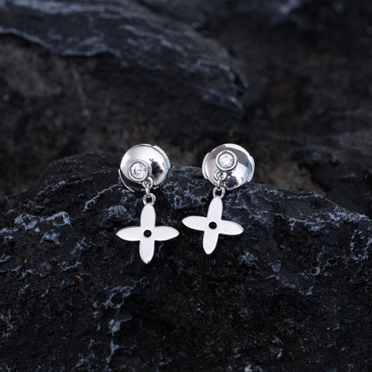 [Royal]VIDYLLE SILVER DIAMOND MINI DROP EARRINGS