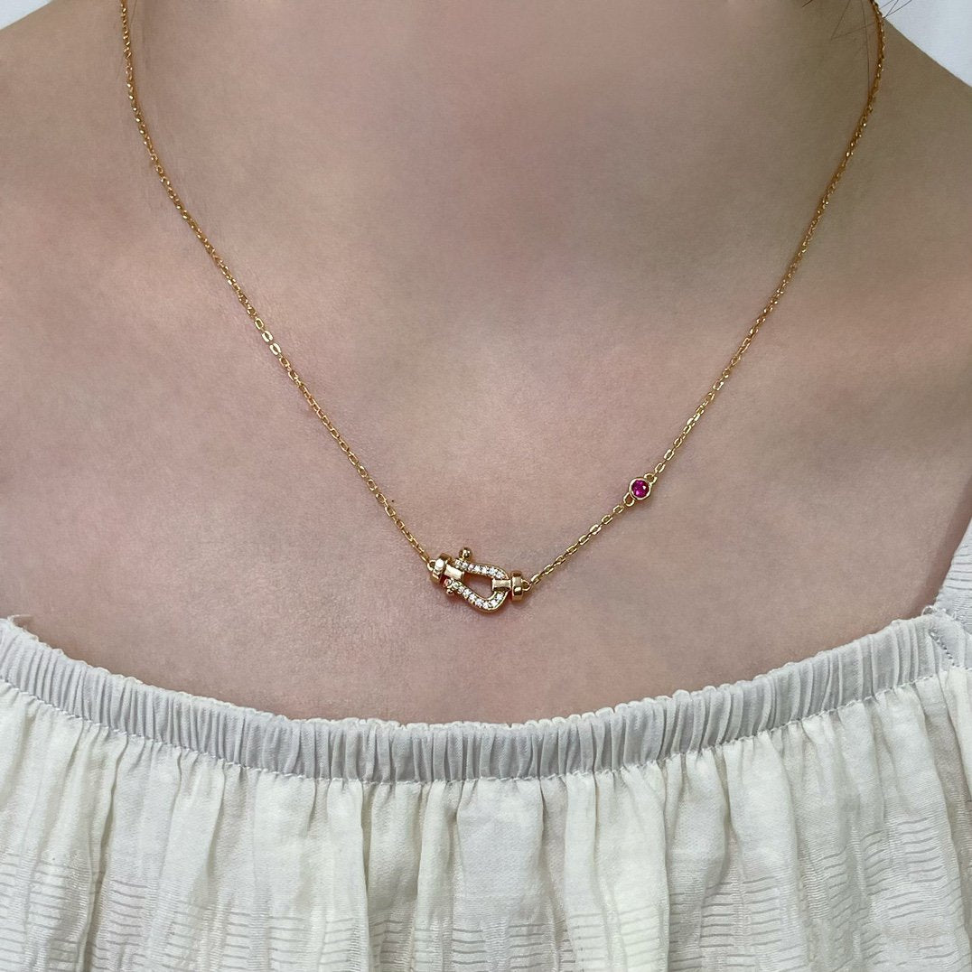 [Royal]FORCE 10 DIAMOND PINK GOLD NECKLACE