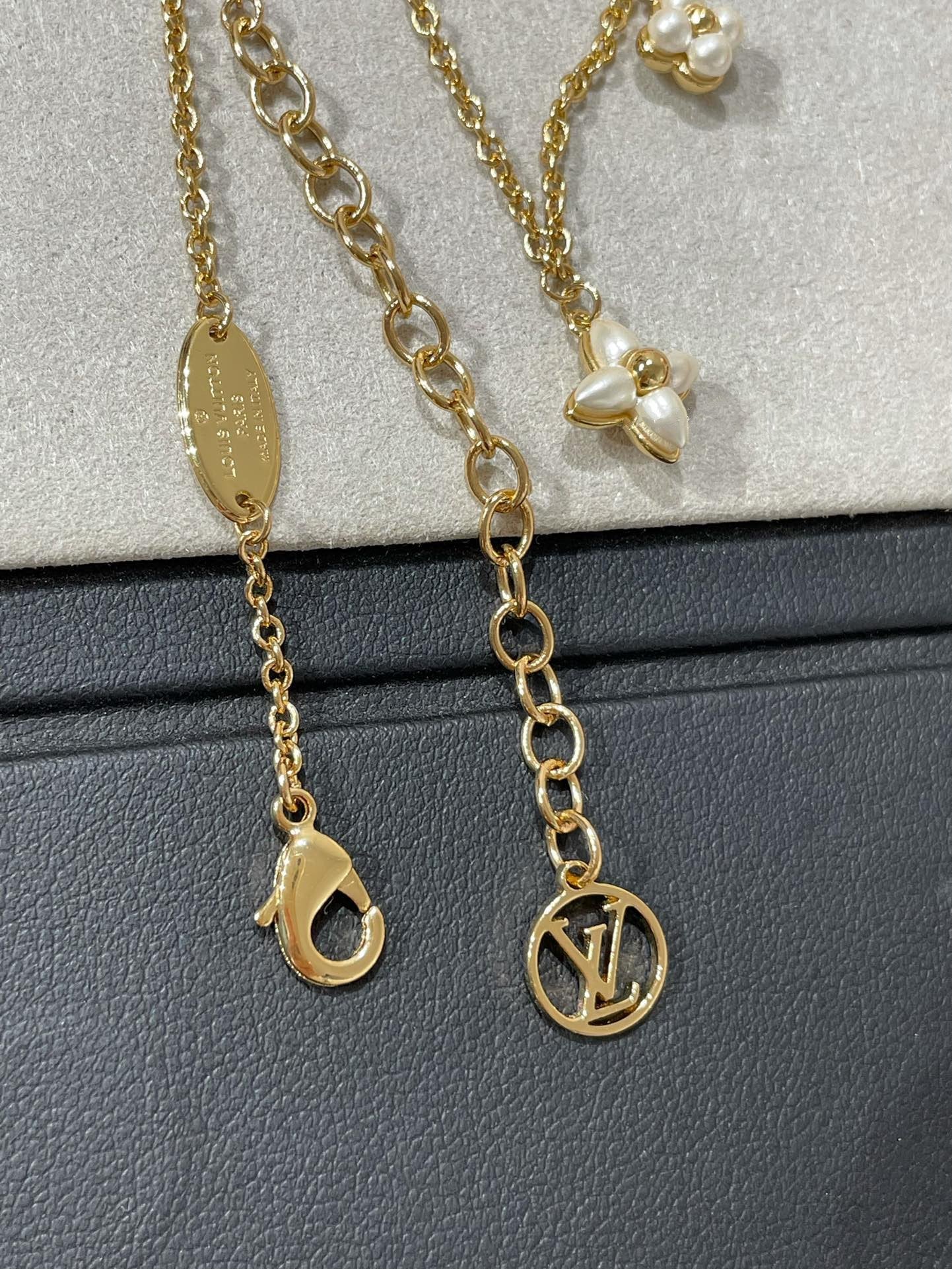 [Royal]FLOWERGRAM GOLD MOP DOUBLE ROW NECKLACE