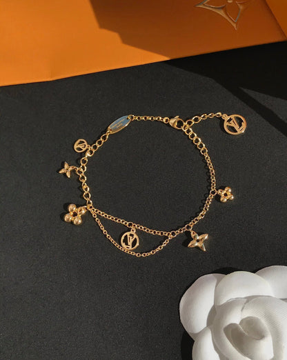 [Royal]BLOOMING PINK GOLD MOP BRACELET