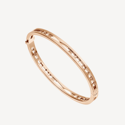 [Royal]ZERO 1 SPIRAL LOGO PINK GOLD BRACELET