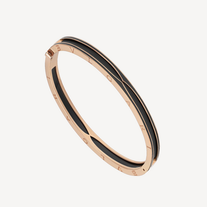 [Royal]ZERO 1 PINK GOLD WITH MATTE BLACK CERAMIC BRACELET