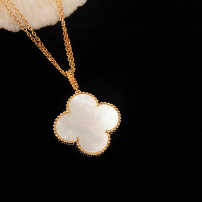 [Royal]CLOVER 25MM MOP LARGE PENDANT NECKLACE