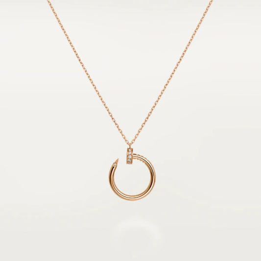 [Royal]JUSTE NECKLACE PINK GOLD