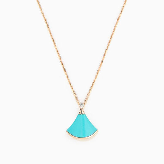 [Royal]DREAM NECKLACE TURQUOISE PINK GOLD