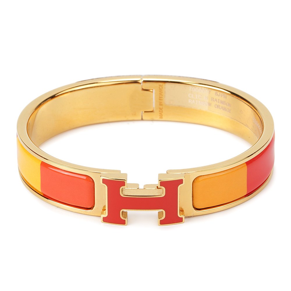 [Royal]H BRACELET ORANGE RAINBOW CERAMIC