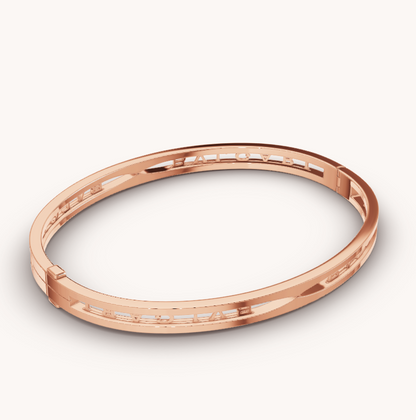 [Royal]ZERO 1 SPIRAL LOGO PINK GOLD BRACELET