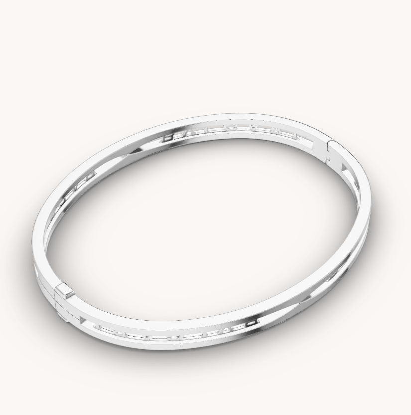 [Royal]ZERO 1 SPIRAL LOGO SILVER BRACELET