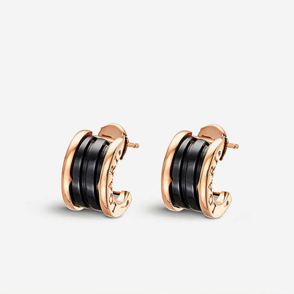 [Royal]ZERO 1 PINK GOLD CERAMIC EARRINGS