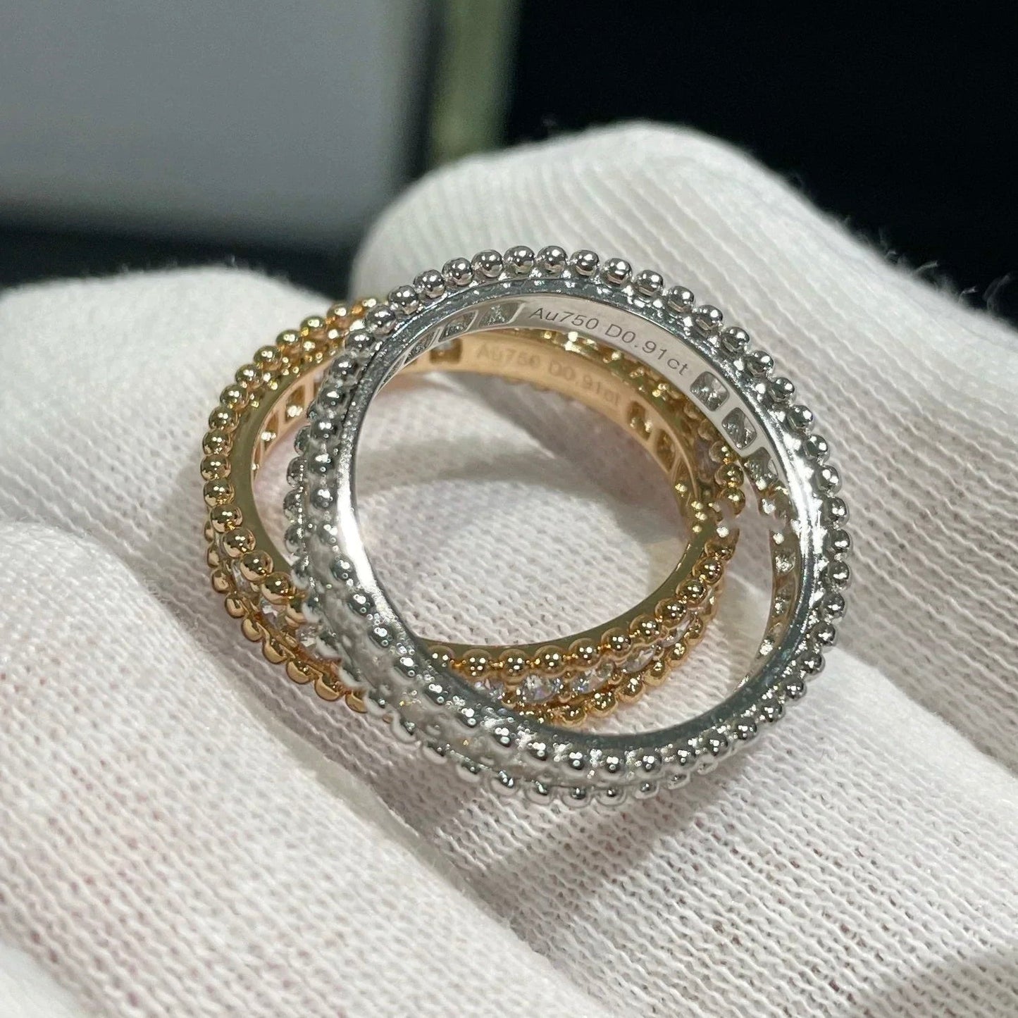 [Royal]PERLEE DIAMOND ROSE GOLD RING