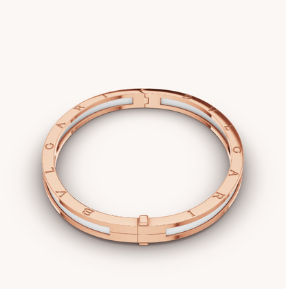 [Royal]ZERO 1 PINK GOLD WITH WHITE CERAMIC BRACELET