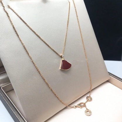 [Royal]DREAM NECKLACE CARNELIAN 1 DIAMOND