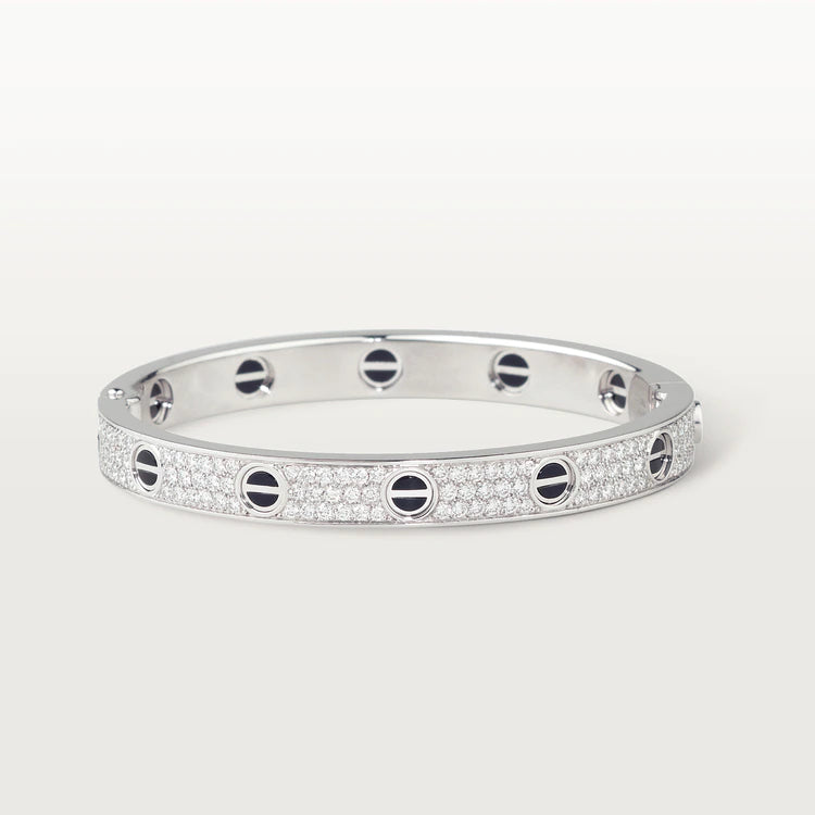 [Royal]LOVE BRACELET 6.1MM DIAMOND-PAVED CERAMIC