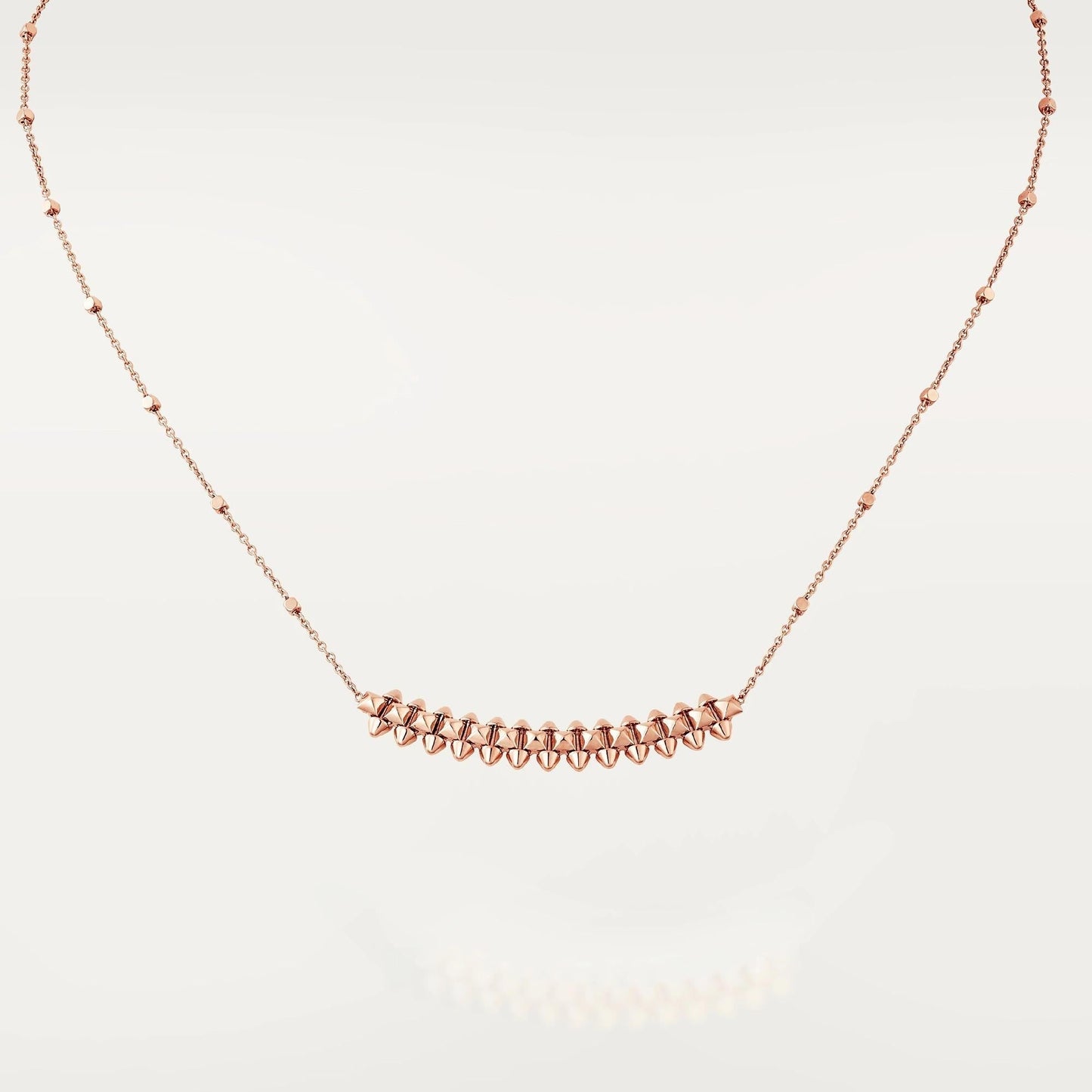 [Royal]CLASH PINK GOLD NECKLACE