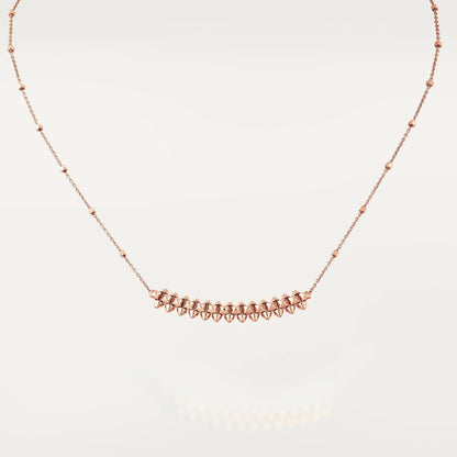 [Royal]CLASH PINK GOLD NECKLACE