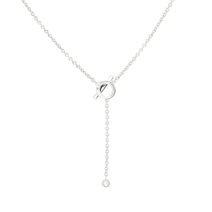 [Royal]FINESSE SILVER DIAMOND NECKLACE