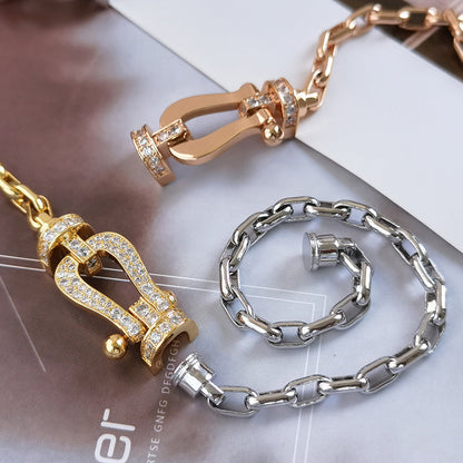 [Royal]FORCE LARGE HORSESHOE CLASP  METAL BRACELET