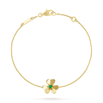 [Royal]FRIVOLE GOLD FLOWER PINK MALACHITE BRACELET