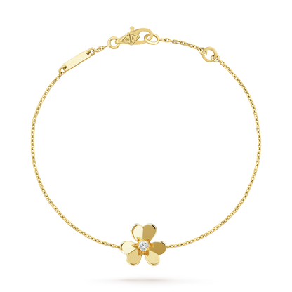 [Royal]FRIVOLE GOLD FLOWER PINK MALACHITE BRACELET