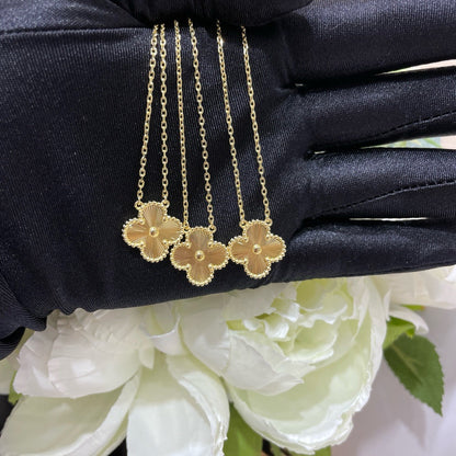 [Royal]CLOVER 15MM LASER NECKLACE