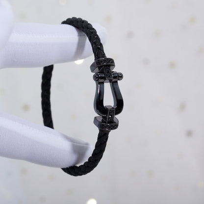 [Royal]FORCE LARGE SERIES HORSESHOE BLACK SAMURAI BRACELET