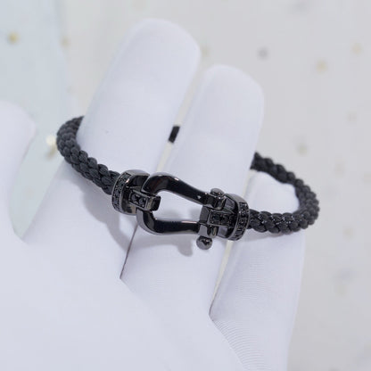 [Royal]FORCE LARGE SERIES HORSESHOE BLACK SAMURAI BRACELET