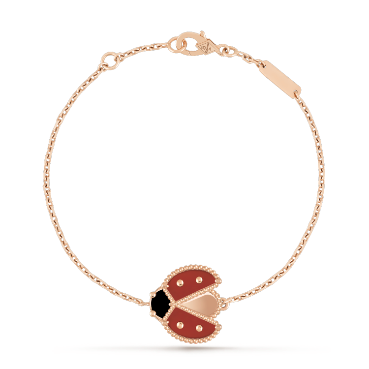 [Royal]LUCKY SPRING 1 MOTIF PINK GOLD BRACELET