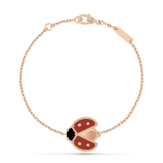 [Royal]LUCKY SPRING 1 MOTIF PINK GOLD BRACELET