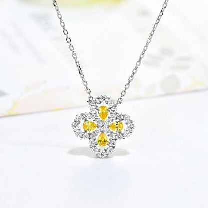 [Royal]LOOP NECKLACE FULL MOTIF DIAMOND 16MM MULTIPLE COLORS