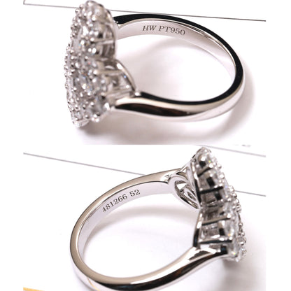 [Royal]LOOP RING FULL MOTIF DIAMOND 16MM SILVE