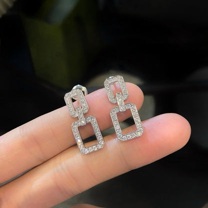 [Royal]LINKS MEDIUM EARRINGS DIAMOND