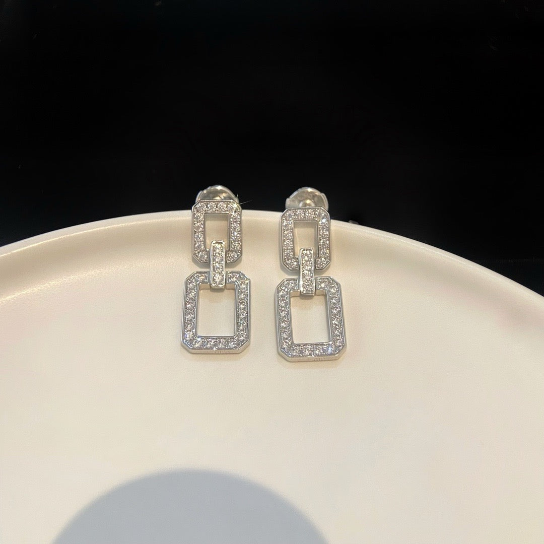 [Royal]LINKS MEDIUM EARRINGS DIAMOND