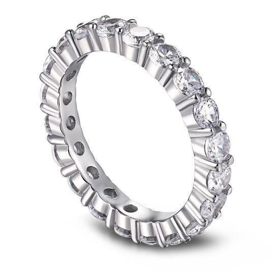 [Royal]Sparkling Round Cut Tennis Ring