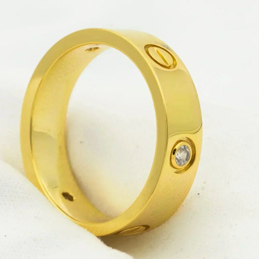 [Royal]LOVE RING 5.5MM 3 DIAMONDS GOLD