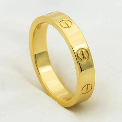 [Royal]LOVE RING 4MM 1 DIAMOND GOLD