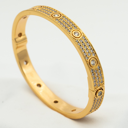 [Royal]LOVE BRACELET 6.1MM DIAMOND-PAVED 10 BIG DIAMONDS