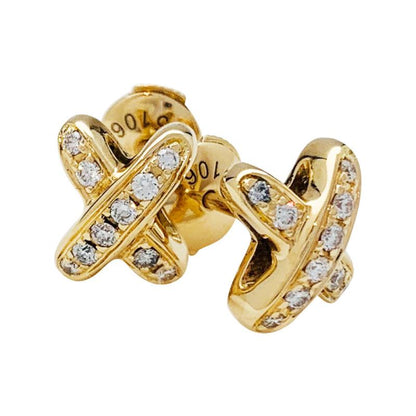 [Royal]JEUX DE GOLD DIAMOND EARRINGS