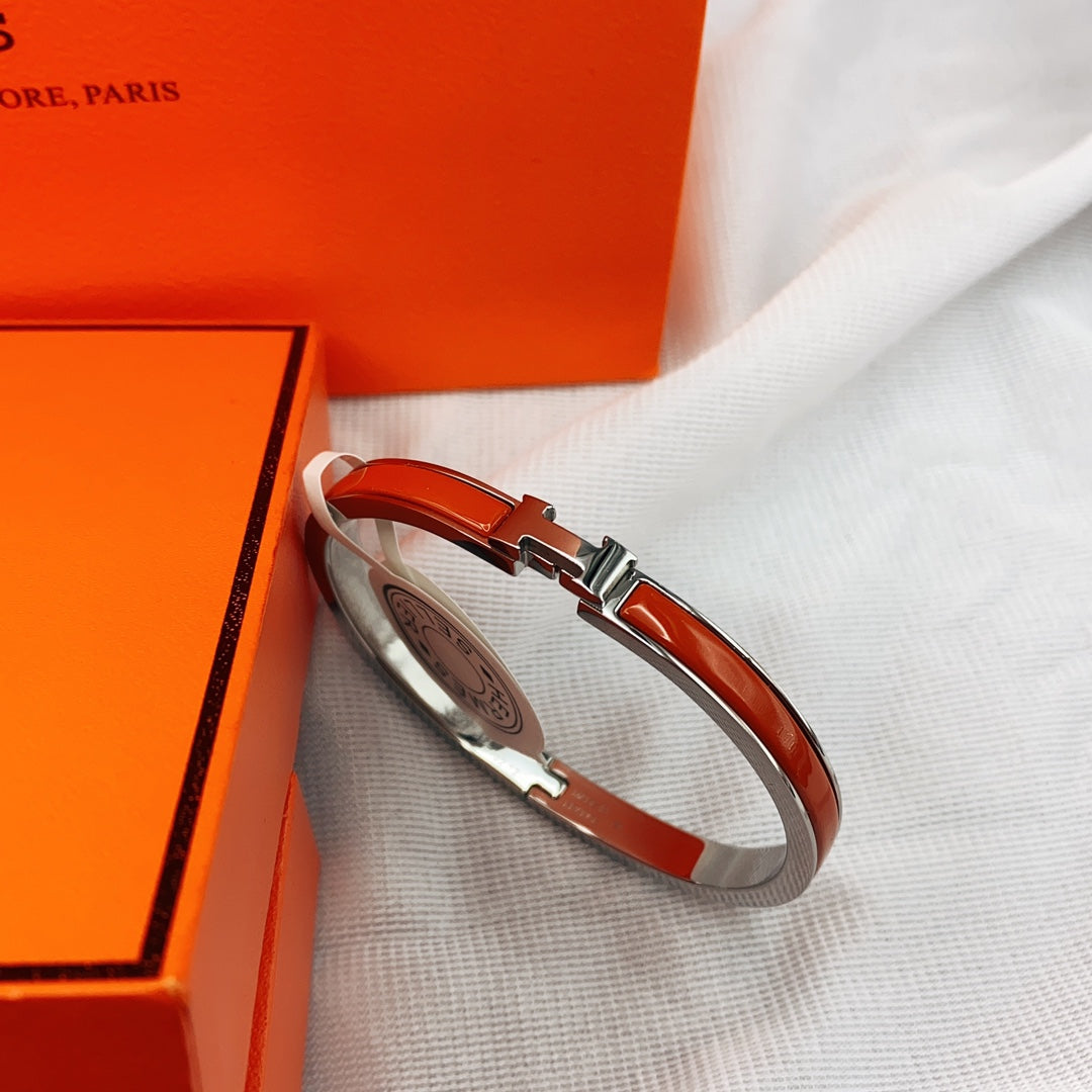 [Royal]CLASSIC HM CLIC RED 8MM ENAMEL BRACELET