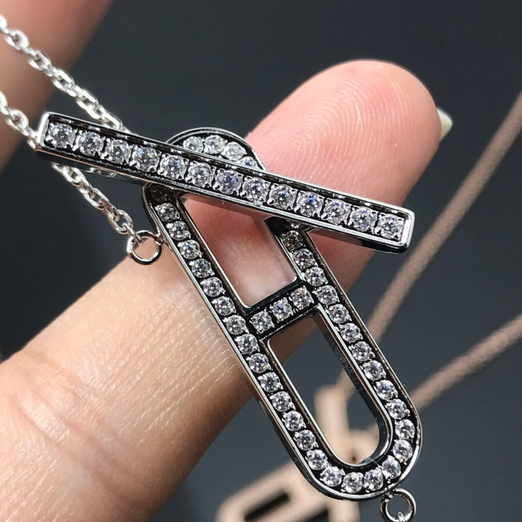 [Royal]HM NECKLACE PLATINUM ROSE GOLD DIAMOND