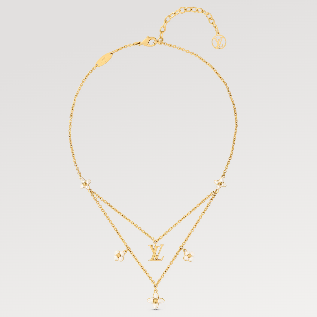 [Royal]FLOWERGRAM GOLD MOP DOUBLE ROW NECKLACE