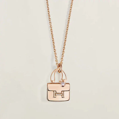 [Royal]AMULETTE PEDANT ROSE GOLD NECKLACE