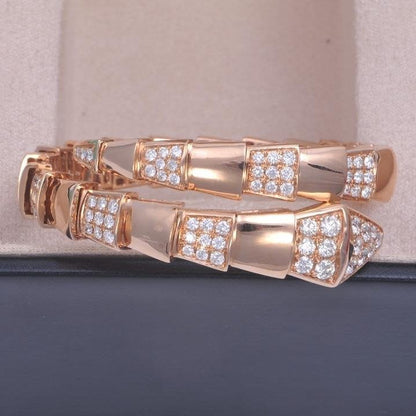 [Royal]SERPENTI WIDE BRACELET PINK GOLD DIAMOND