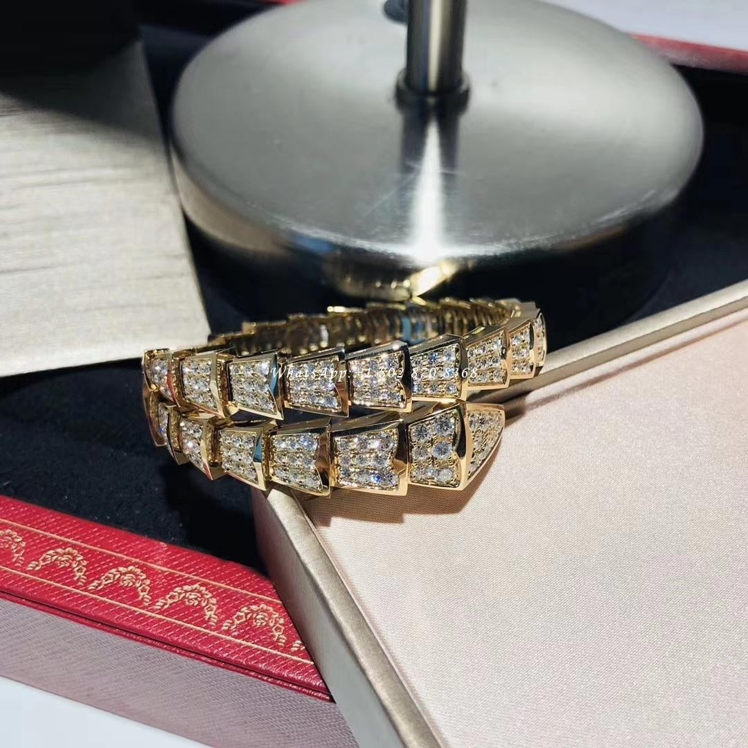 [Royal]SERPENTI BRACELET 8MM GOLD DIAMOND