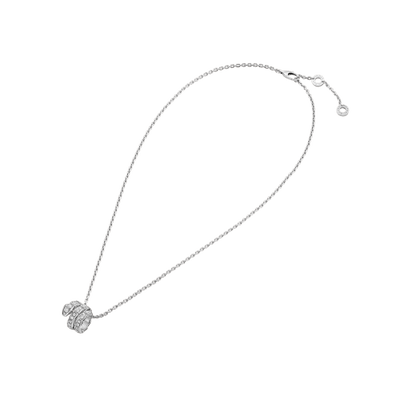 [Royal]SERPENTI  NECKLACE DOUBLE RING DIAMOND