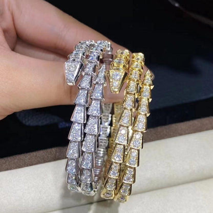 [Royal]SERPENTI BRACELET GOLD DIAMOND DOUBLE ROW