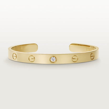 [Royal]LOVE BRACELET 6.1MM 1 DIAMOND OPEN CUFF