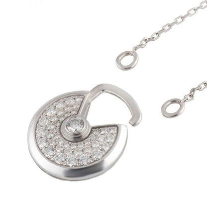 [Royal]AMULETTE SILVER FULL DIAMOND NECKLACE