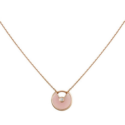 [Royal]AMULETTE ROSE GOLD PINK MOP NECKLACE